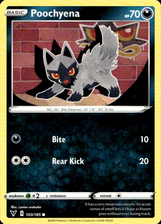 Scanned front of Poochyena