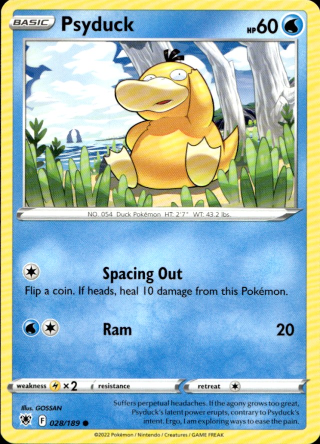 Scanned front of Psyduck
