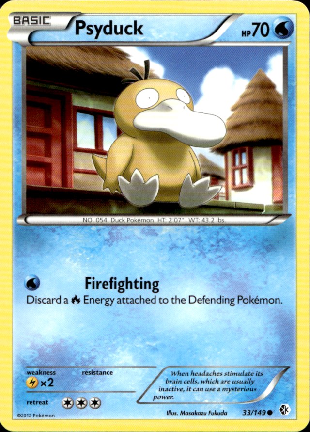 Scanned front of Psyduck