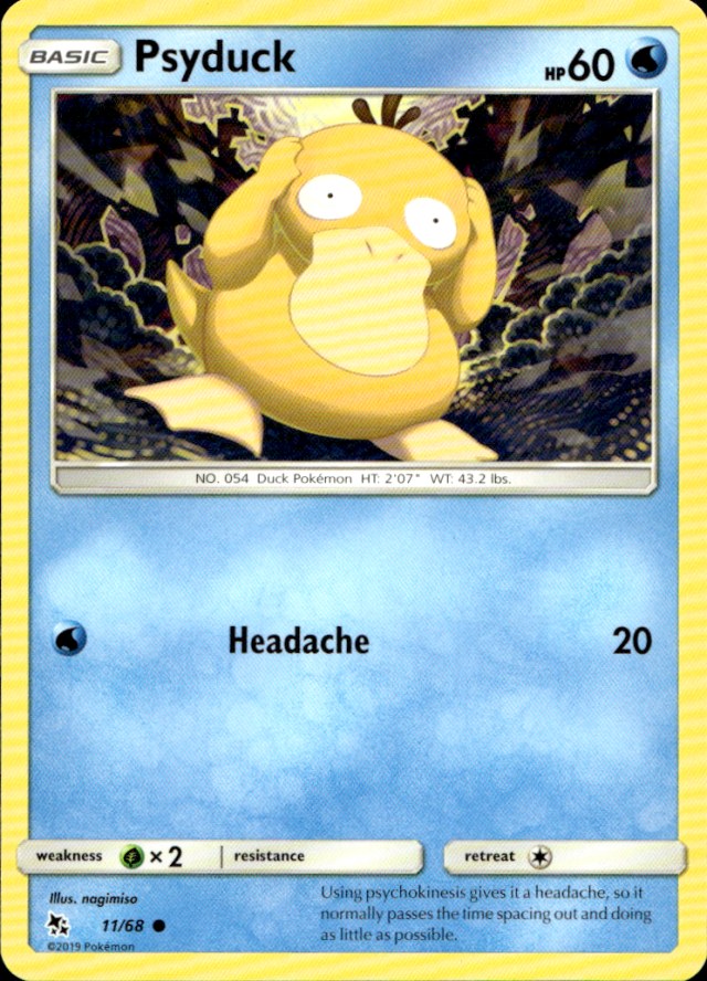 Scanned front of Psyduck