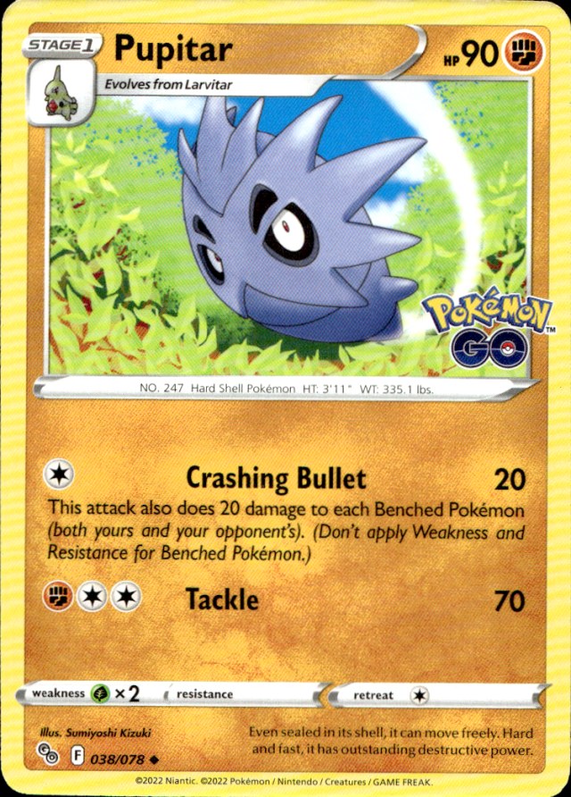 Scanned front of Pupitar