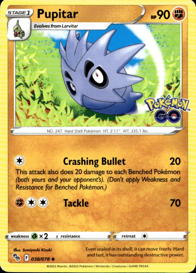 Scanned front of Pupitar