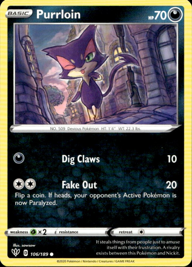 Scanned front of Purrloin