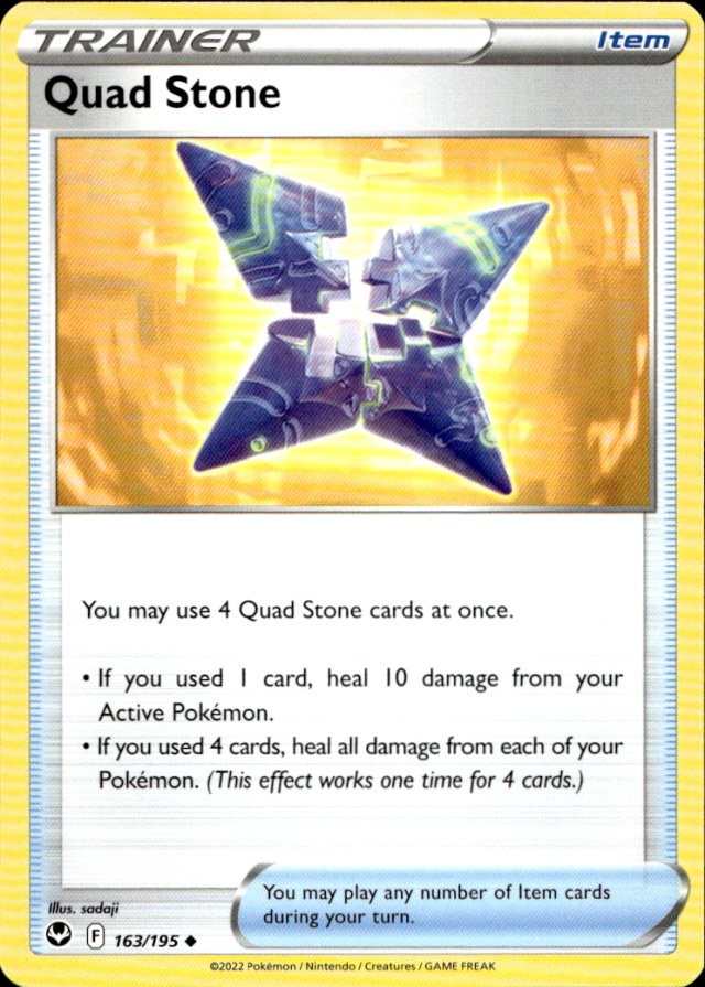 Scanned front of Quad Stone