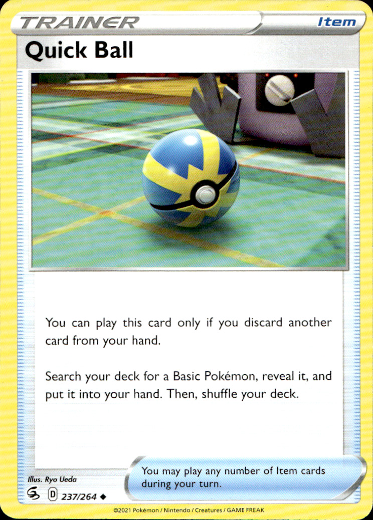 Scanned front of Quick Ball