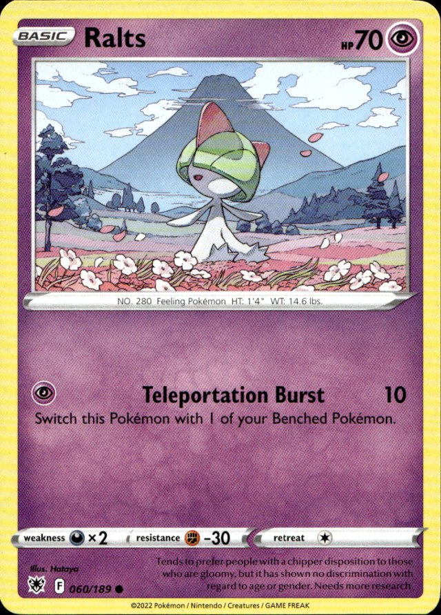 Scanned front of Ralts