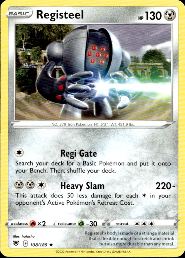 Scanned front of Registeel