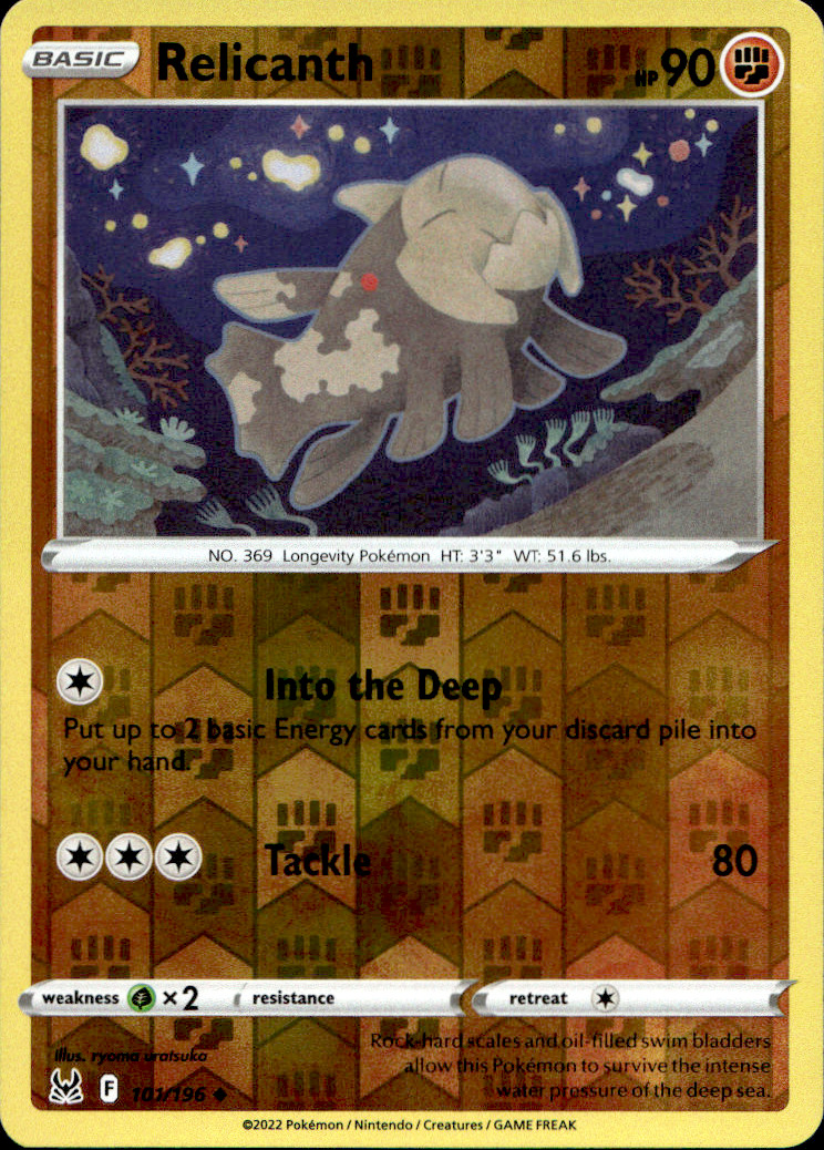 Scanned front of Relicanth