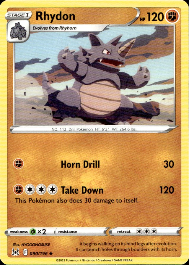 Scanned front of Rhydon