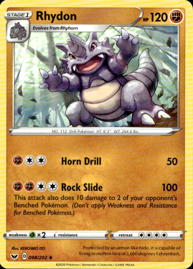 Scanned front of Rhydon