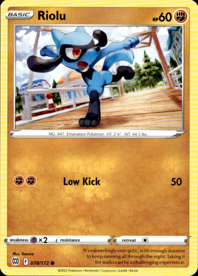 Scanned front of Riolu
