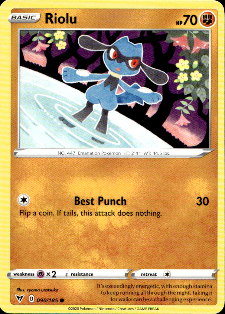 Scanned front of Riolu