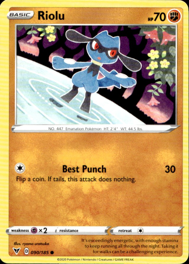 Scanned front of Riolu