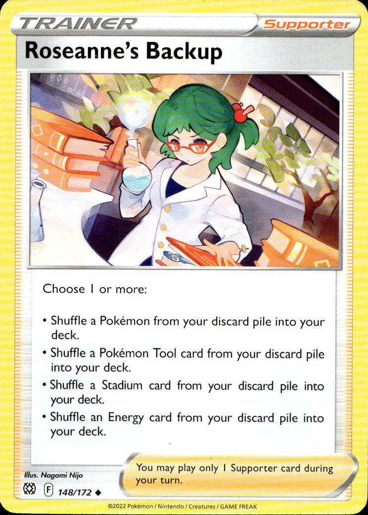 Scanned front of Roseanne's Backup