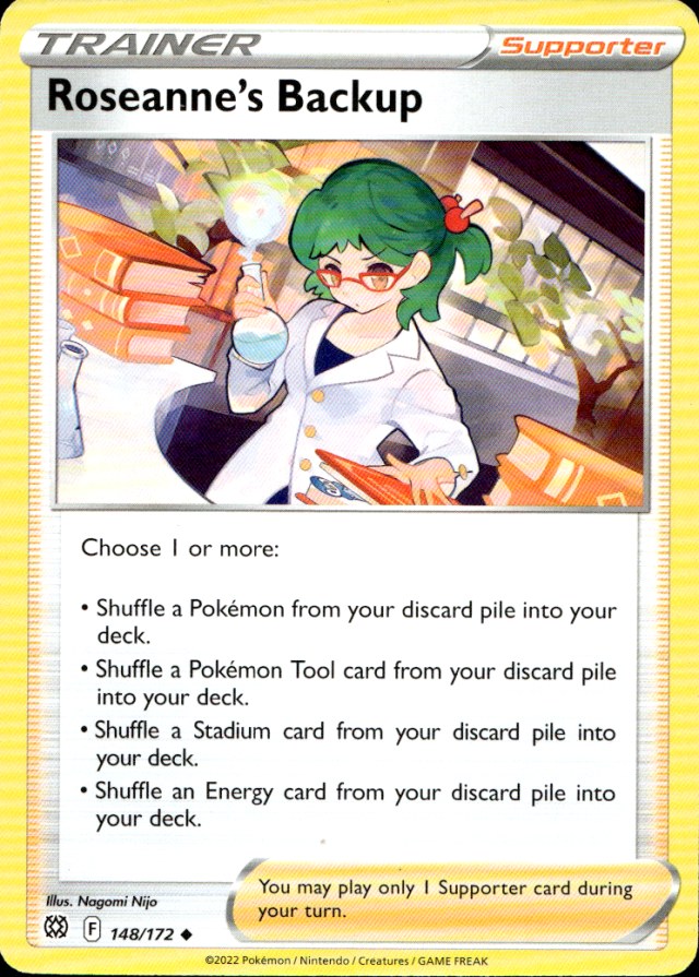 Scanned front of Roseanne's Backup