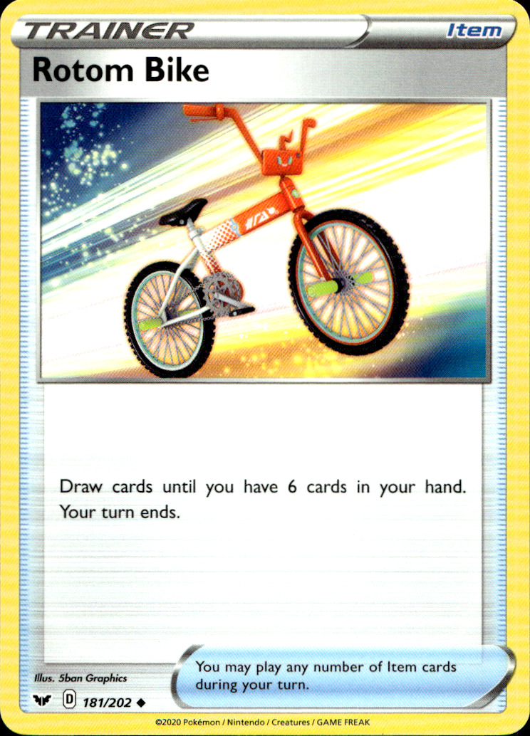 Scanned front of Rotom Bike