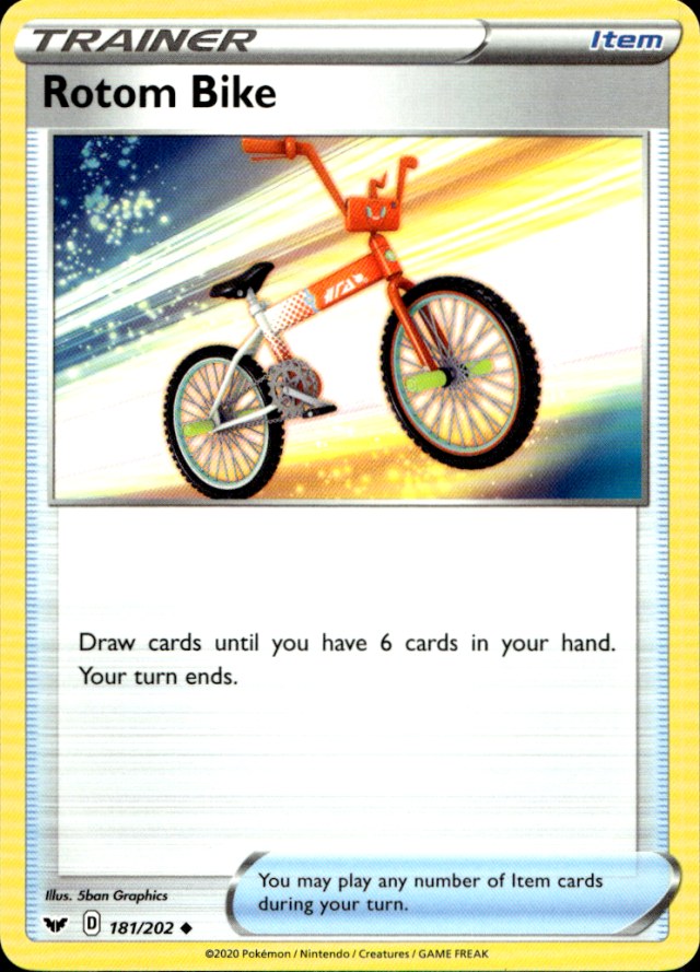 Scanned front of Rotom Bike