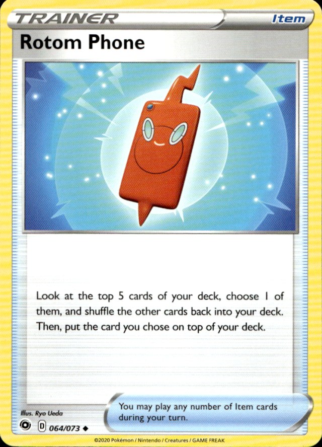 Scanned front of Rotom Phone