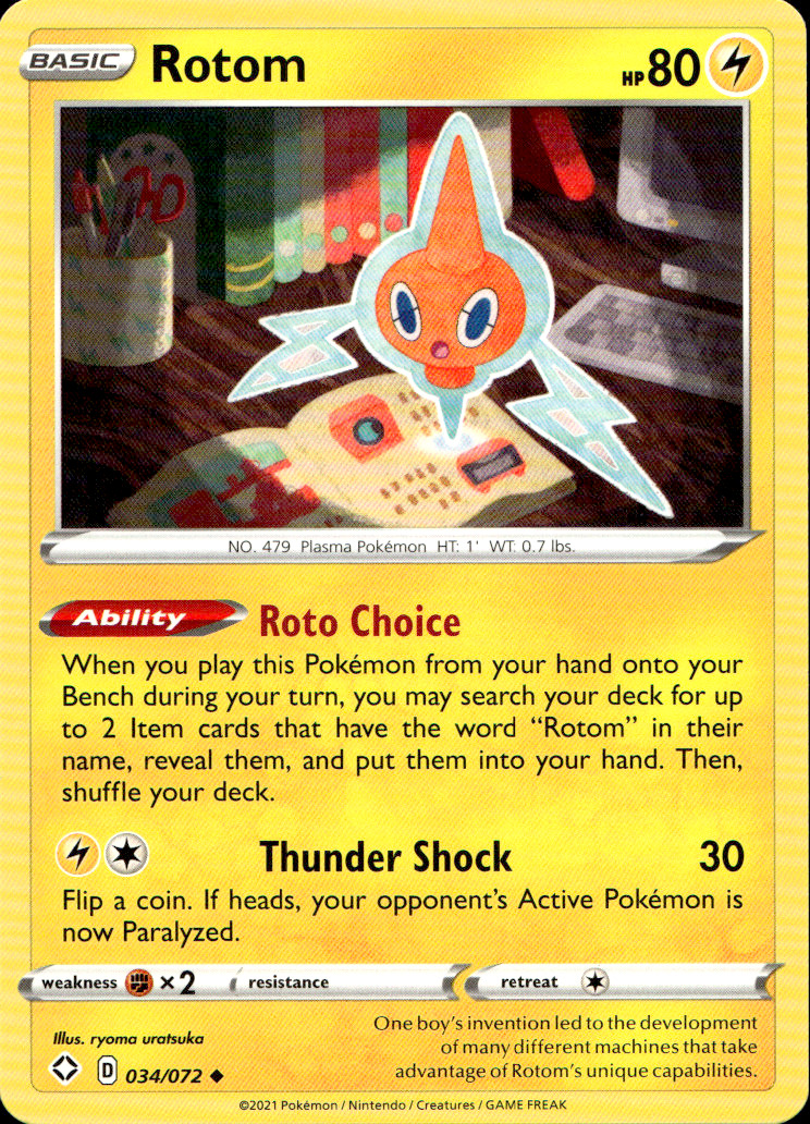 Scanned front of Rotom