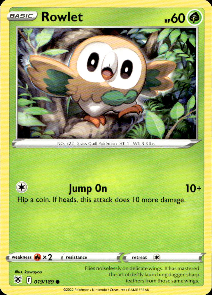 Scanned front of Rowlet