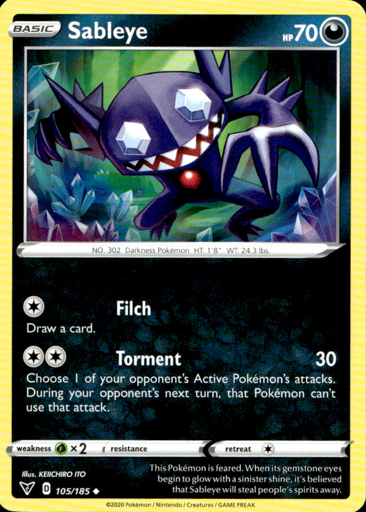 Scanned front of Sableye