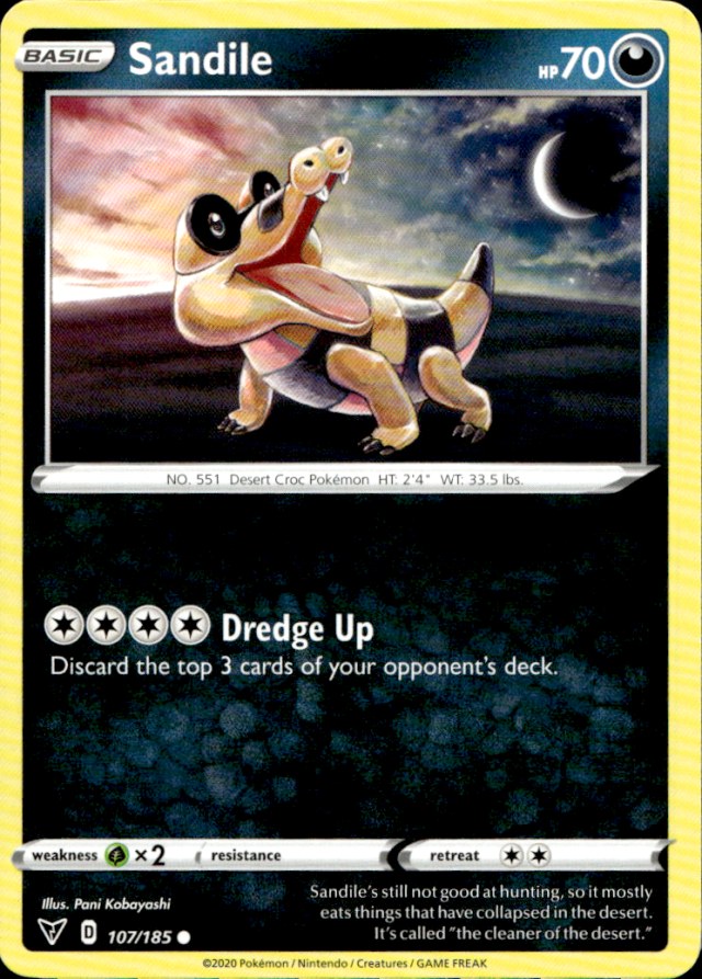 Scanned front of Sandile