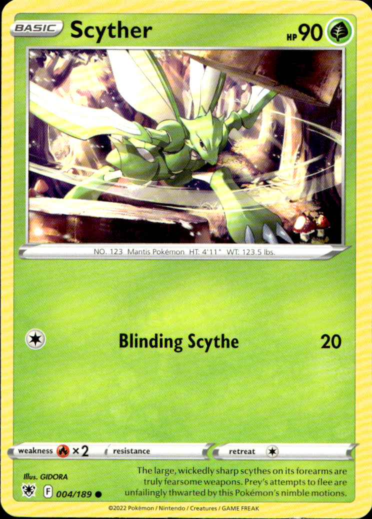 Scanned front of Scyther