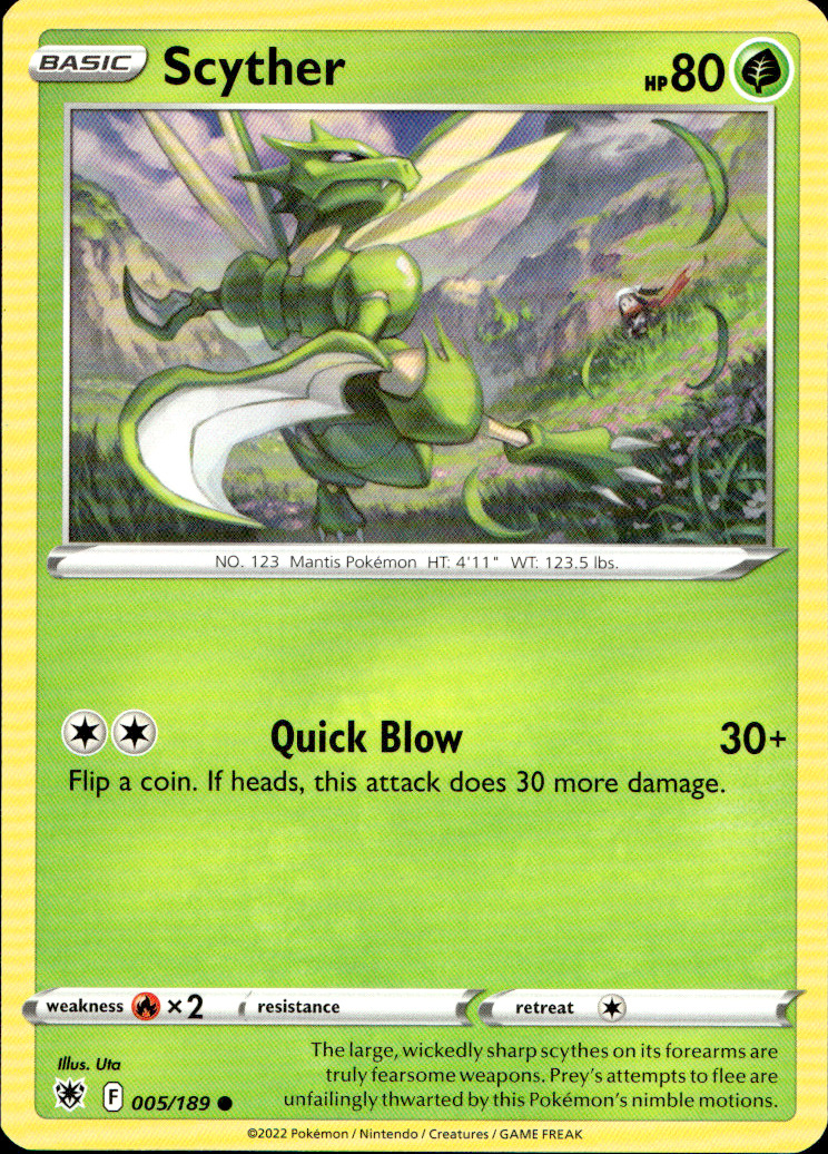 Scanned front of Scyther