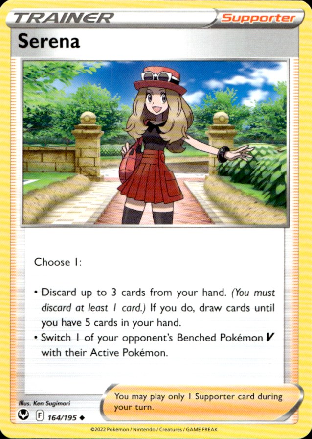 Scanned front of Serena