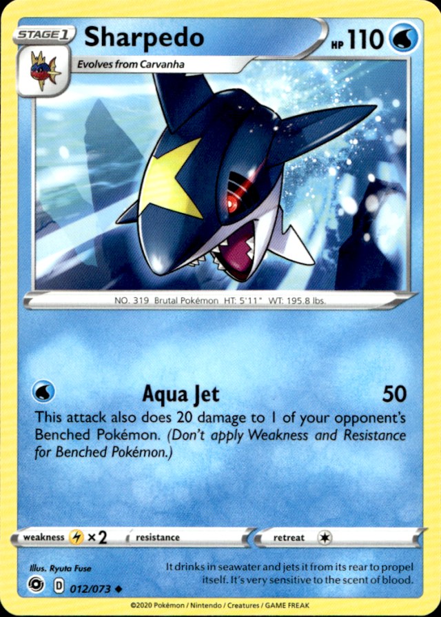 Scanned front of Sharpedo