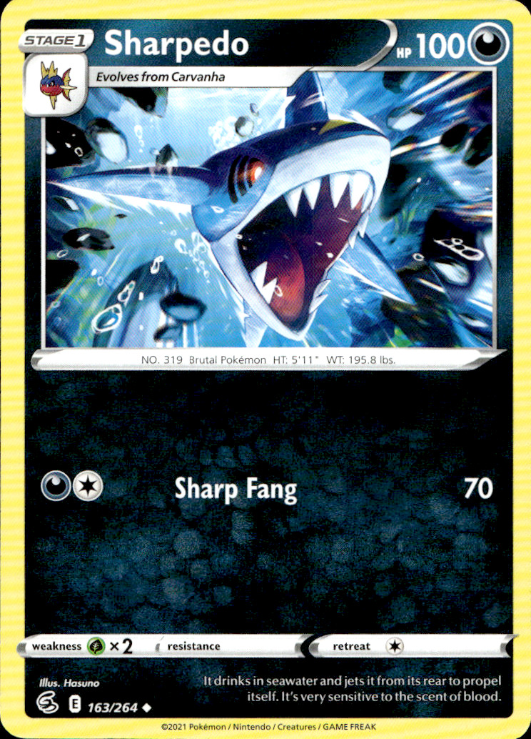 Scanned front of Sharpedo