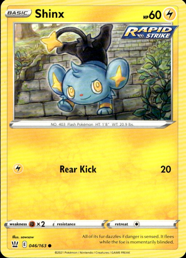 Scanned front of Shinx