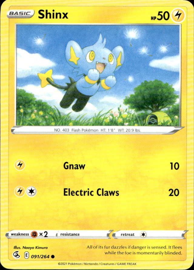 Scanned front of Shinx
