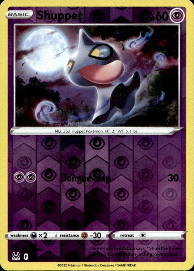 Scanned front of Shuppet