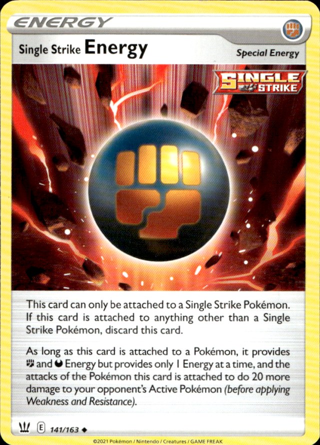 Scanned front of Single Strike Energy