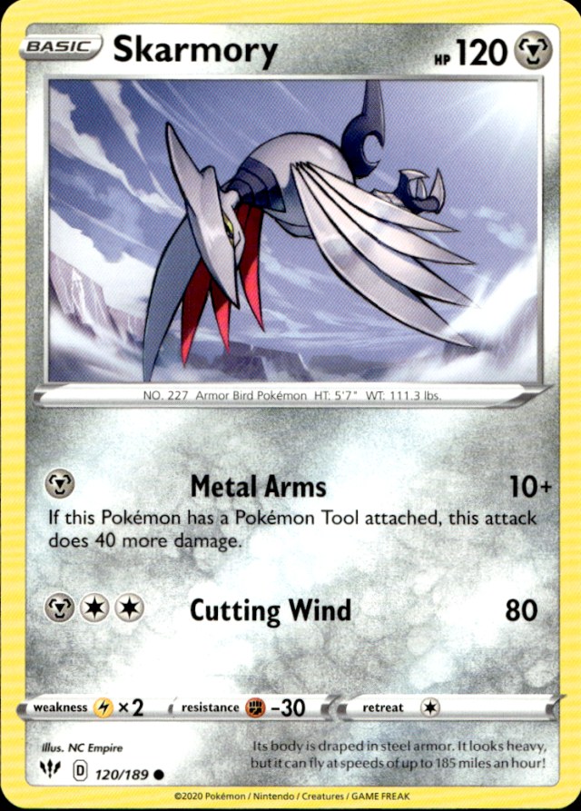 Scanned front of Skarmory