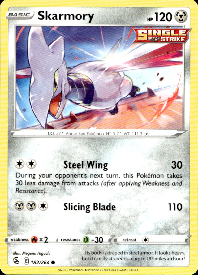 Scanned front of Skarmory