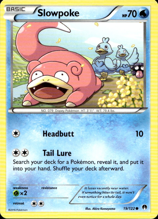 Scanned front of Slowpoke