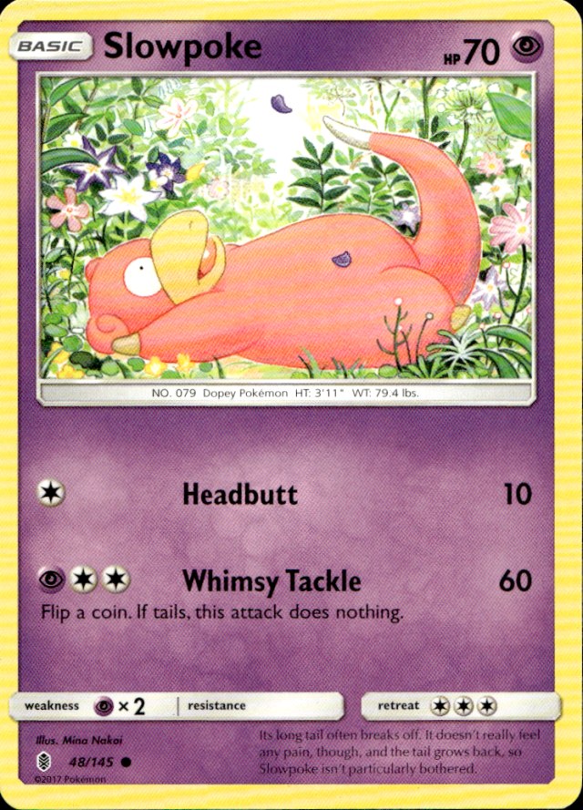 Scanned front of Slowpoke