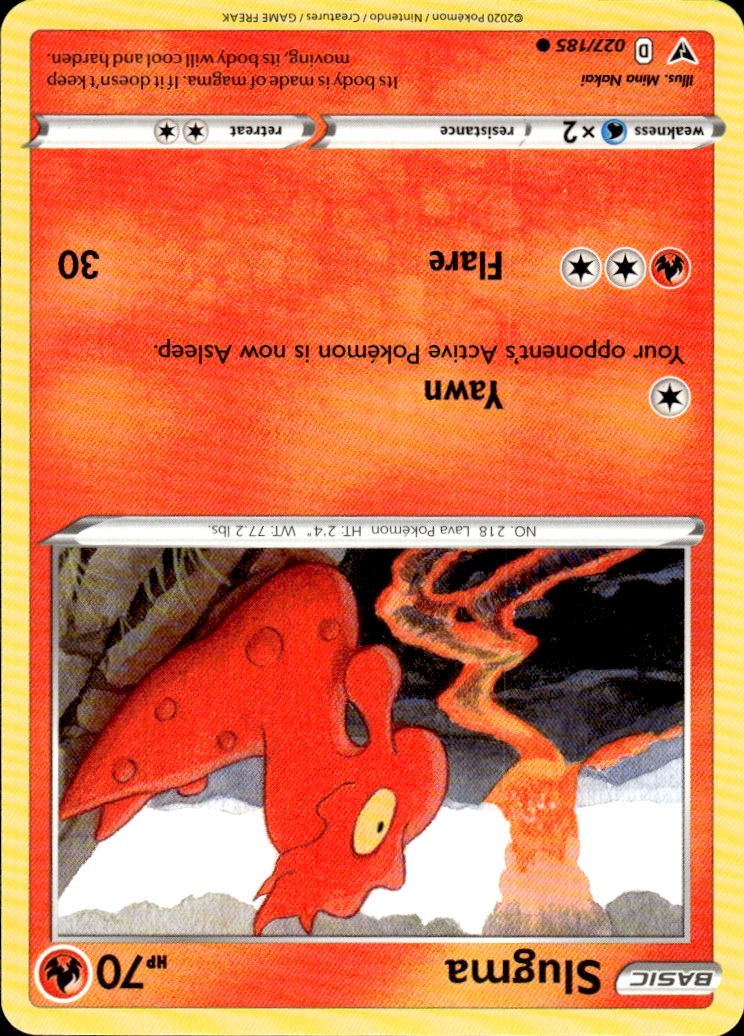 Scanned back of Slugma