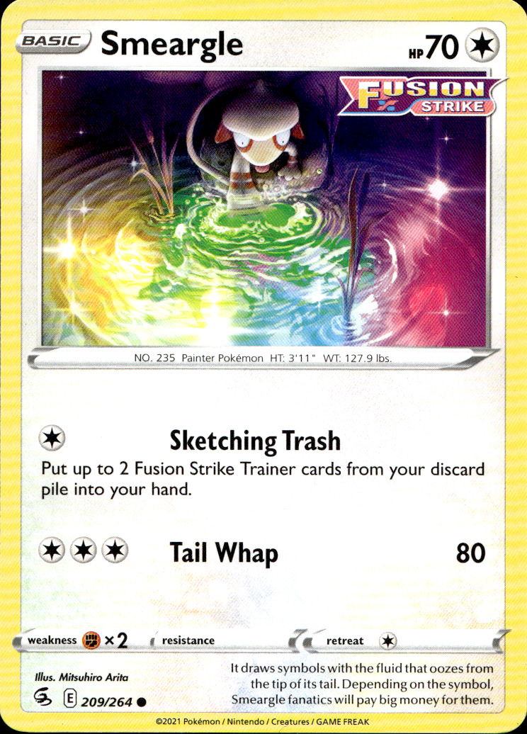 Scanned front of Smeargle