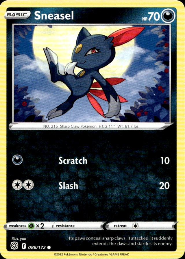 Scanned front of Sneasel