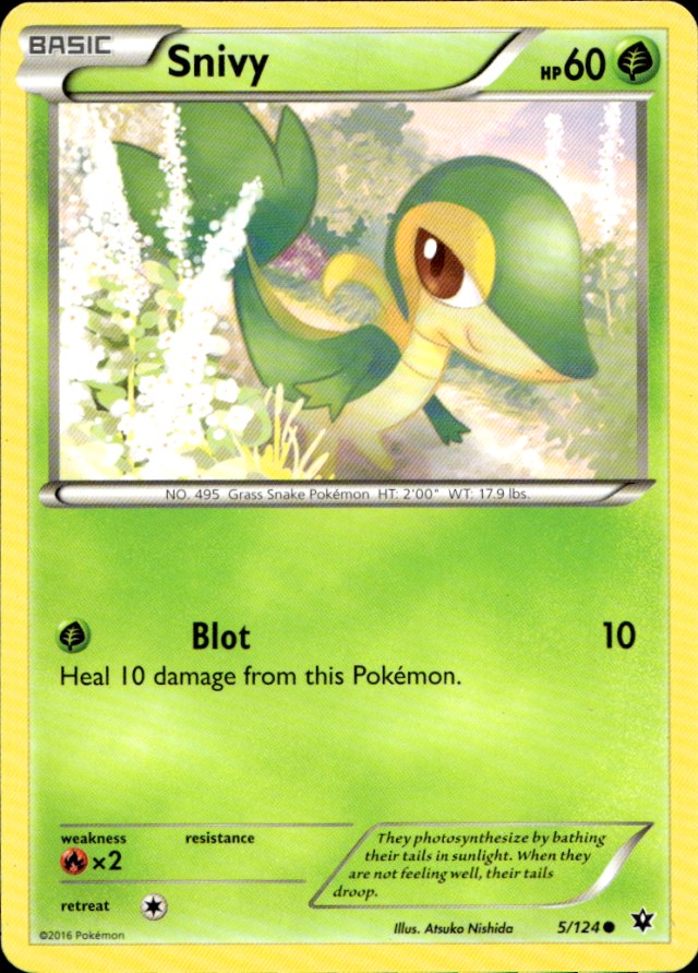 Scanned front of Snivy