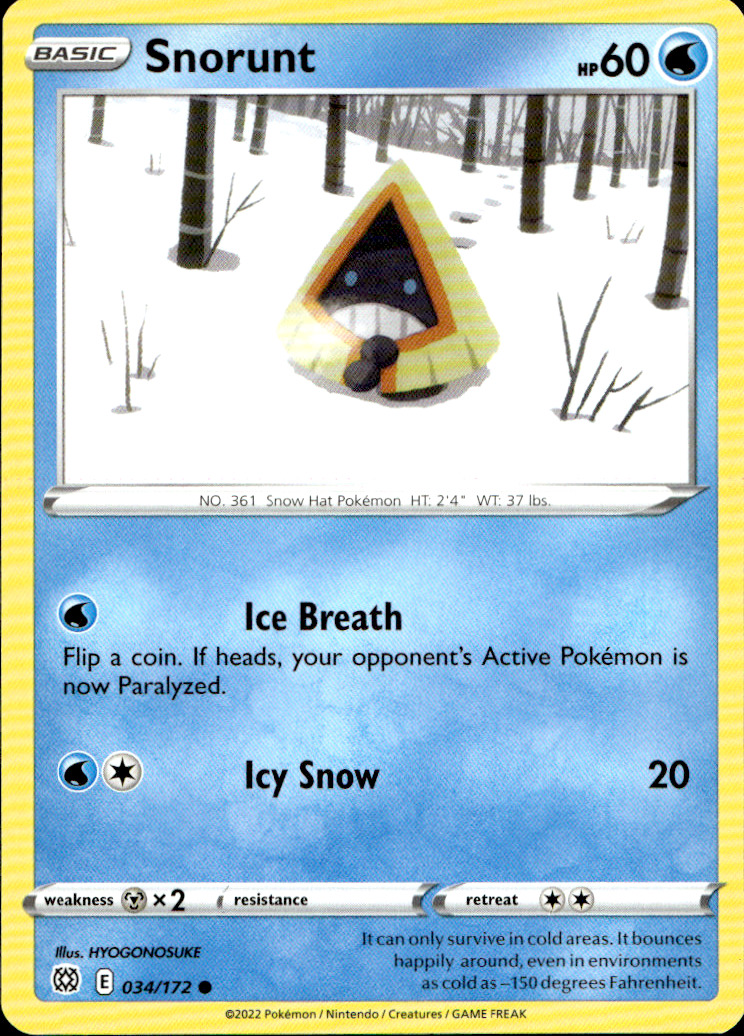 Scanned front of Snorunt