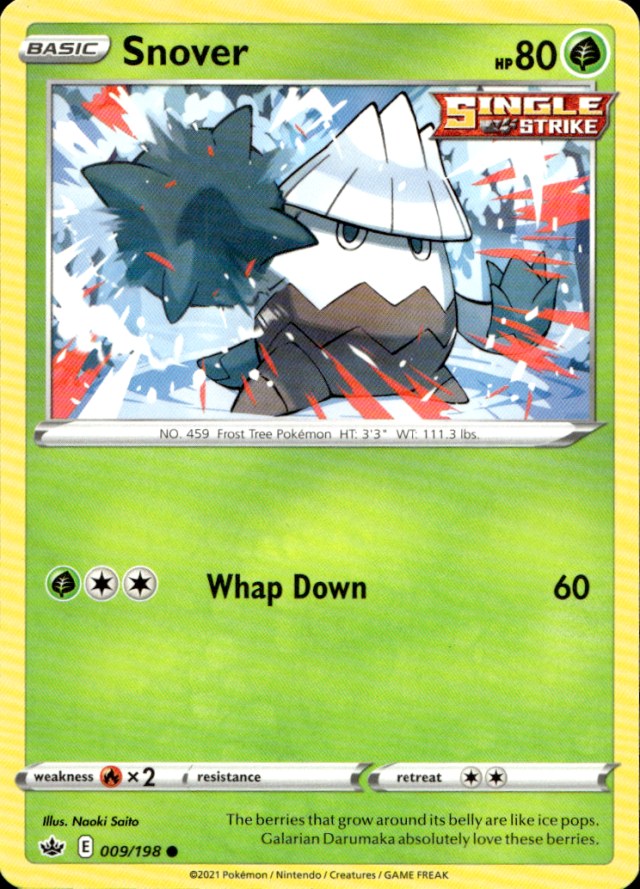Scanned front of Snover