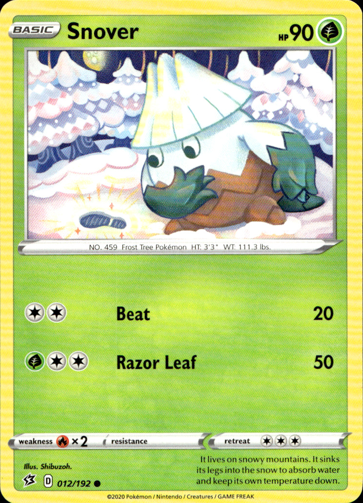 Scanned front of Snover