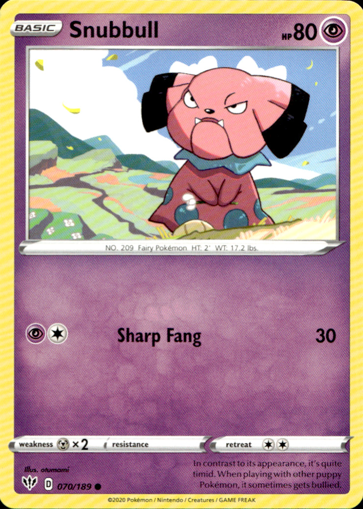 Scanned front of Snubbull