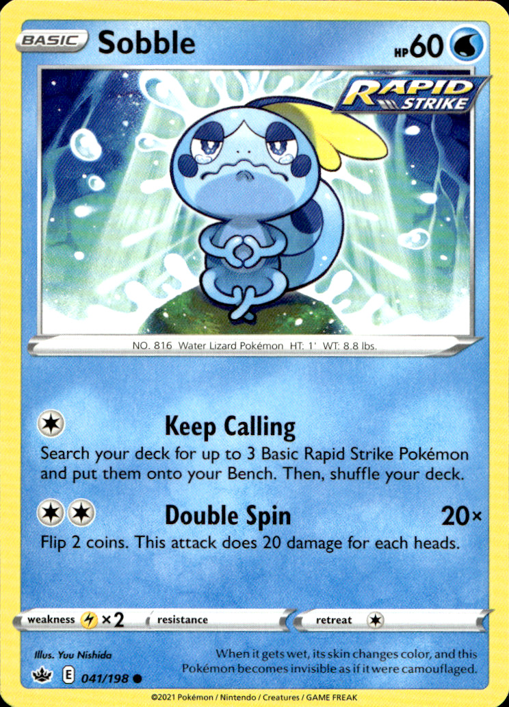 Scanned front of Sobble