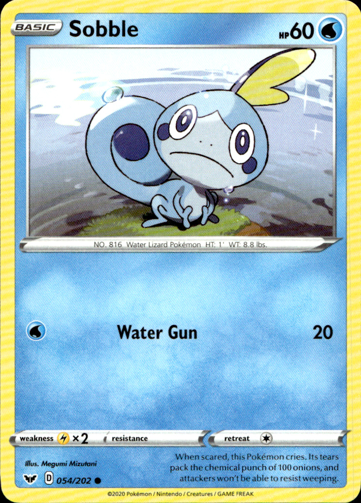 Scanned front of Sobble