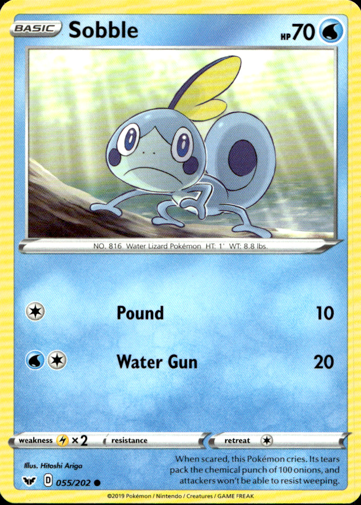 Scanned front of Sobble
